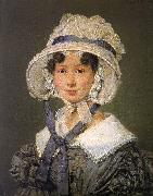 Christian Albrecht Jensen Portrait of Birgitte Sobotker Hohlenberg (nee Malling) oil painting